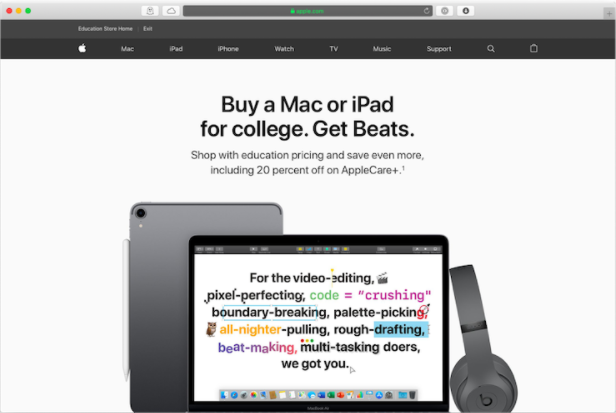 Apple Beats College Student Promotion Advertisement