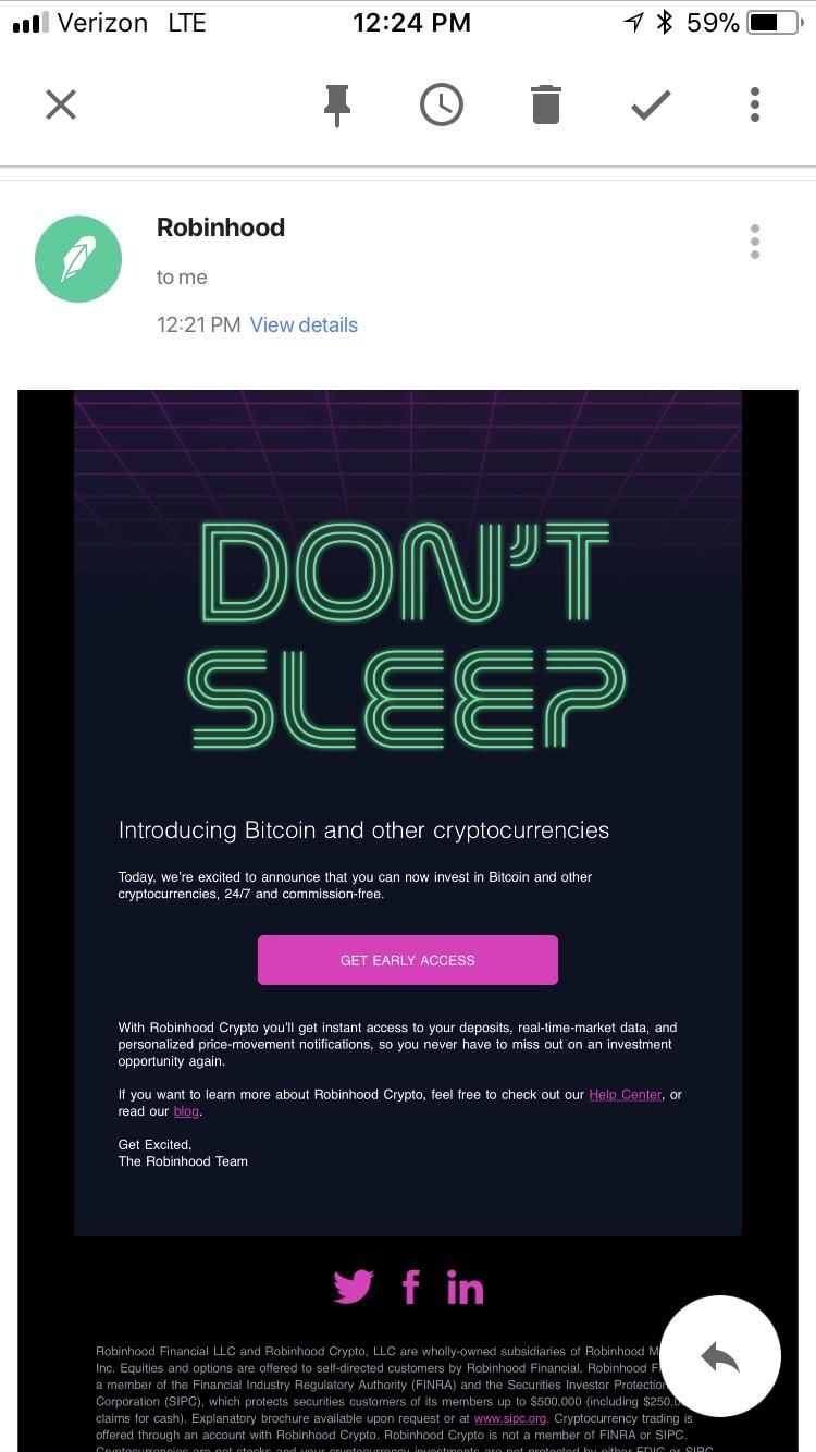 Bitcoin Cryptocurrency Email