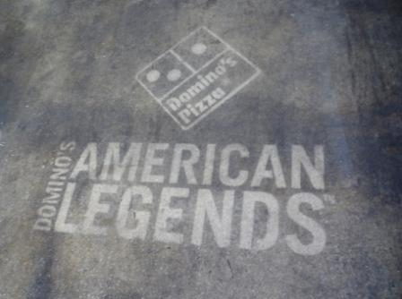 Sidewalk Chalk Guerrilla Marketing by Dominos Pizza