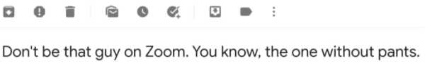 Funny Email Subject Line from Huckberry
